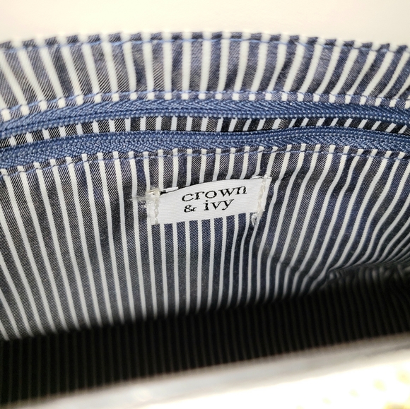 CROWN & IVY Handbag / Shoulder Crossbody Purse - Off White - Like New - Picture 6 of 6